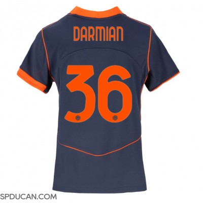 Zenski Nogometni Dres Inter Milan Matteo Darmian #36 Rezervni 2025-26 Kratak Rukav Zenski Nogometni Dres Inter Milan Matteo Darmian #36 Rezervni 2025-26 Kratak Rukav